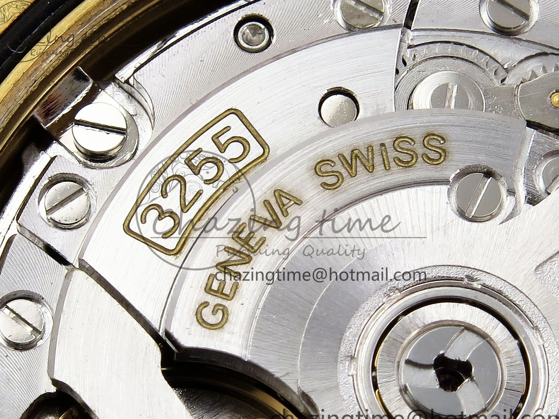 MiroTime 0408 Day Date 40 YG JDF Gain Weight 904L Steel White Roman Dial on President Bracelet VR3255 V Functional 1369